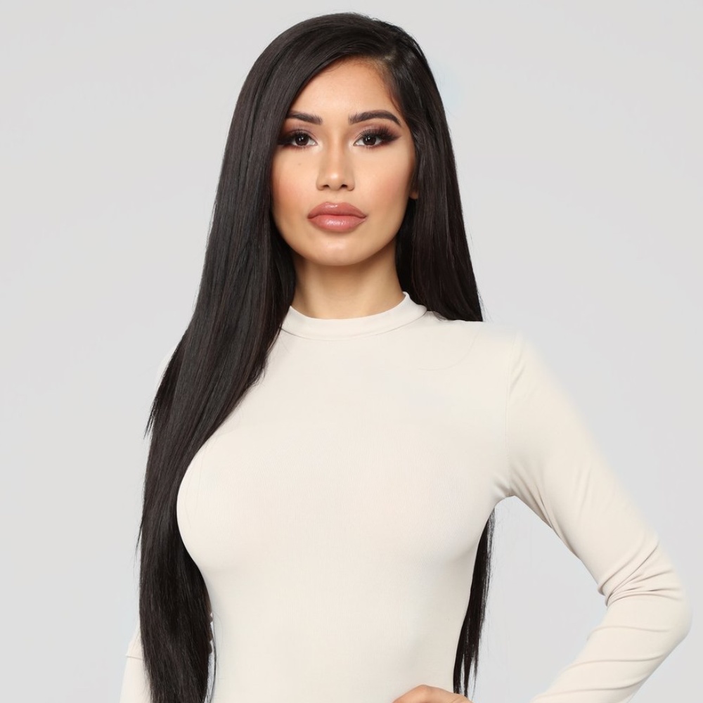 Fashion Nova Mock Neck Bodysuit